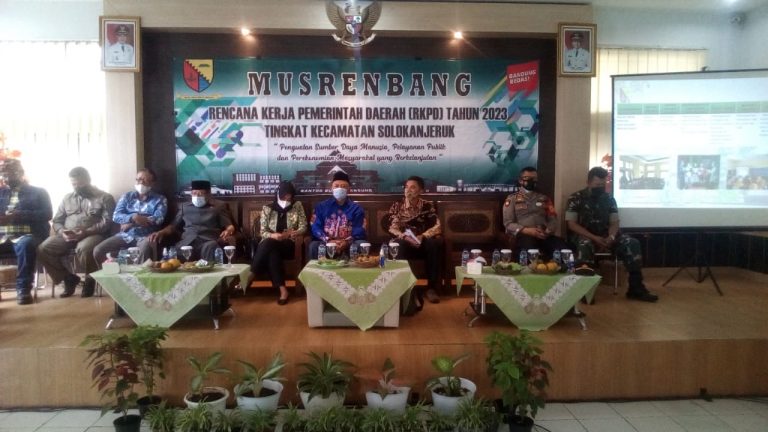 Anggota DPRD Kabupaten Bandung Dapil 5 Hadiri Acara Musrenbang Tahun 2022 Tingkat Kecamatan Solokan Jeruk