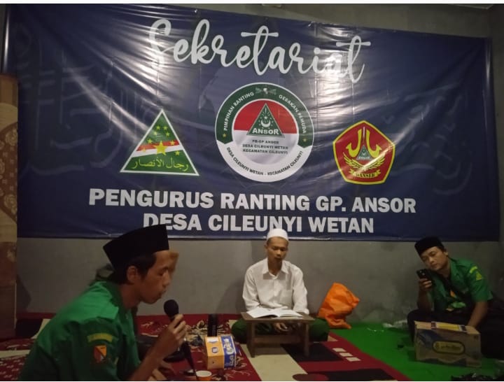 Pengurus Ranting GP. Ansor Cileunyi Wetan gelar Lailatul Ijtima ke-3