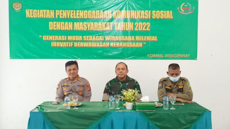Koramil 2408/ Ciparay Menyelenggarakan Komunikasi Sosial Dengan Komponen Masyarakat