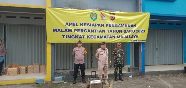 Polsek Majalaya Gelar Apel Pengamanan Malam Pergantian Tahun Baru 2023