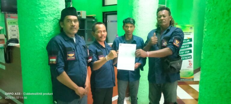 DPC Laskar NKRI Astanajapura Layangkan Surat ke Dinas Lingkungan Hidup Kab. Cirebon