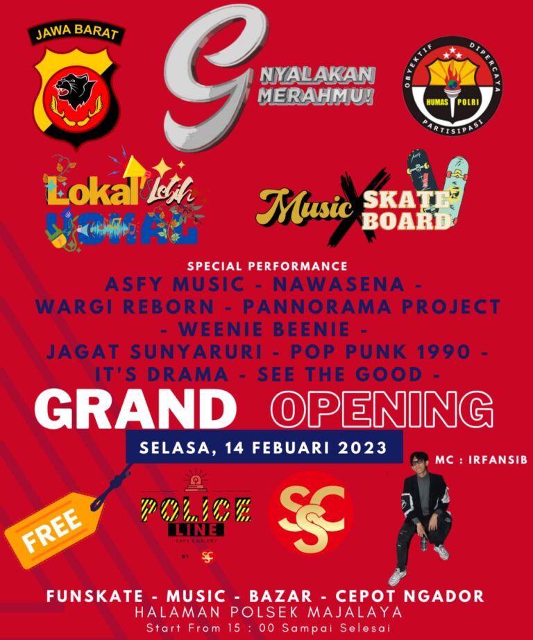 Peresmian Police Line Cafe & Gallery by SSC
