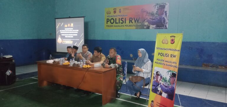 Polsek Majalaya Polresta Bandung Gelar Sosialisasi Polisi RW