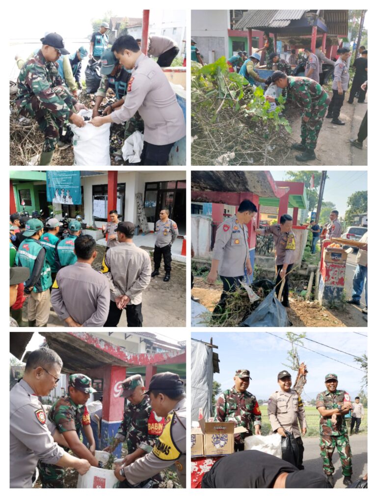 Giat Peduli Lingkungan Polsek SolokanJeruk Polresta Bandung Bersama TNI Dan Masyarakat SolokanJeruk.