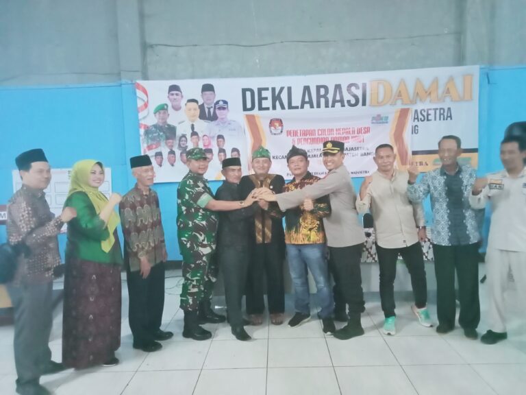 Deklarasi Damai Pemilihan Kepala Desa Majasetra Kecamatan Majalaya Kabupaten Bandung Periode 2023 – 2029