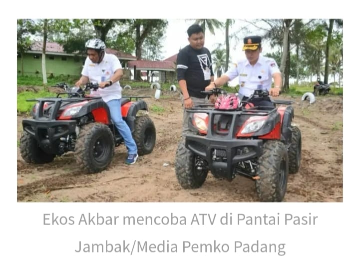 Tambah Daya Tarik Wisata, Pemko Padang Bangun Wahana ATV di Pantai Pasir Jambak