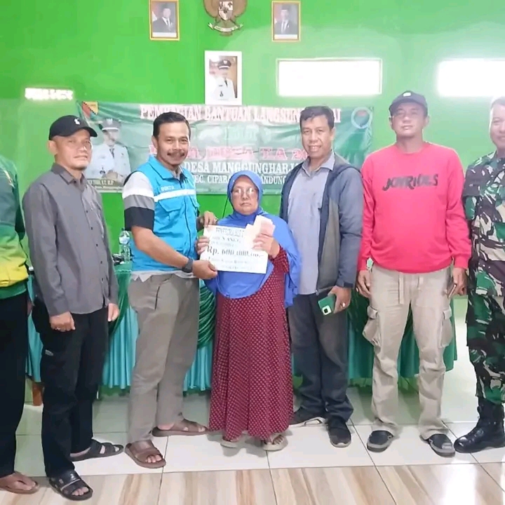 Kades Manggungharja Hadiri Penyaluran  BLT DD Tahap II Tahun 2024