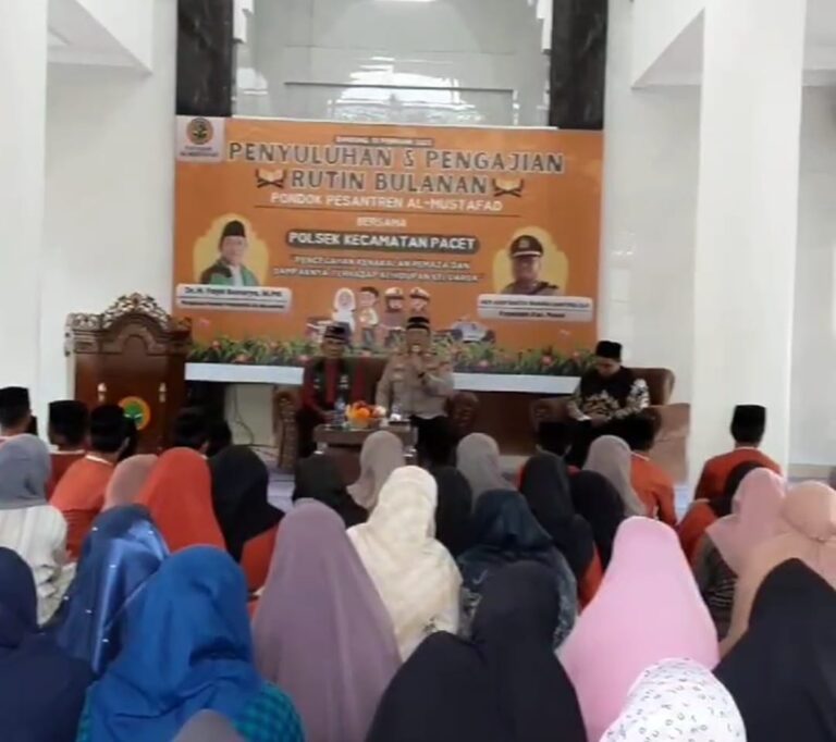 Polsek Pacet Polresta Bandung Laksanakan Penyuluhan dan Pengajian Rutin Bulanan di Pondok Pesantren Al-Mustafad