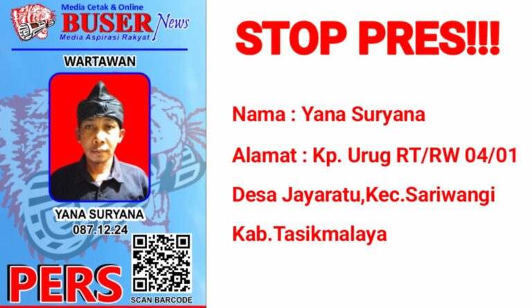 PENGUMUMAN STOP PRESS !!!