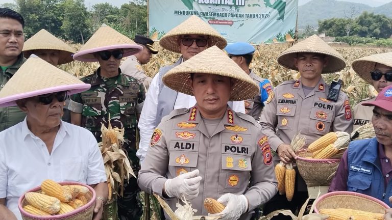 Polresta Bandung Dorong Petani Jaga Kualitas dan Harga di Panen Raya Jagung Kuartal III